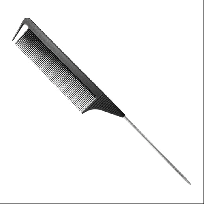 XULU PEINE DE CARBONO PROFESIONAL CON COLA P07619