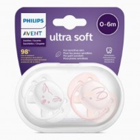 AVENT CHUPETE ULTRA SOFT DECO 0-6 X2