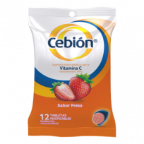 CEBION VITAMINAS MASTICABLES FRUTILLAS X12U. 