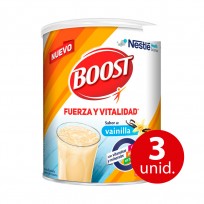 Boost en polvo Sabor Vainilla x 370 gr KIT X3U