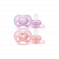 AVENT CHUPETE 0A6 X2U ULTRA AIR ROSA SALMON