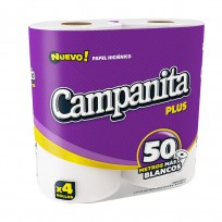 CAMPANITA PAPEL HIGIENICO X4 50 PLUS  