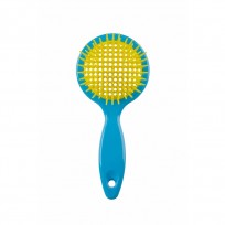 DOMPEL CEPILLO FAVO REDONDO AZUL Y AMARILLO