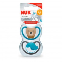 NUK CHUPETE T2 X2 OSO/BALLENA 