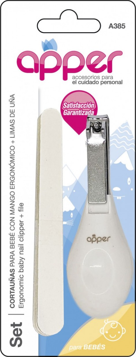 APPER SET BEBE CORTA UÑAS PARA BEBES + LIMA . Tienda Online Anika Farmacia  y Perfumería