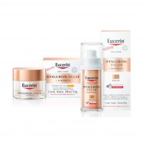 COMBO EUCERIN HYALLURON FILLER. CREMA DE DIA +  3D SERUM 25% OFF