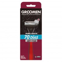 GROOMEN 500 MAQUINA AFEITAR 5 FILOS + 1 CARTUCHO 