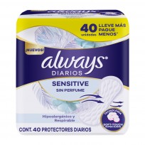 ALWAYS PROTECTORES DIARIO X40 SENSITIVE