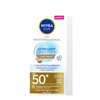 NIVEA SUN FPS 50 FACIAL UTRA LIGHT TONO MEDIO