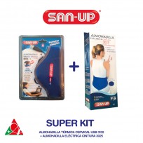 SAN UP KIT ALMOHADILLA CERVICAL USB + ALMOHADILLA CINTU