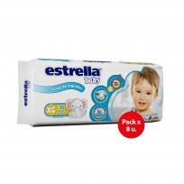 PAÑALES ESTRELLA KIT 8 PAQUETES XG X36 