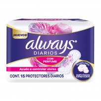 ALWAYS PROTECTORES X 15 RESPIRABLE SIN PERFUME