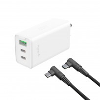 HUNE NOMADE KIT 65W + CABLE TRENZADO BLANCO