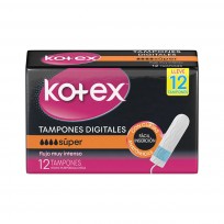 KOTEX TAMPONES DIGITALES SUPER X12U