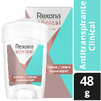 REXONA BARRA ANTITRANSPIRANTE X48 CLINICAL FOR WOMAN CLEAN SCENT