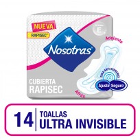 NOSOTRAS TOALLAS X14 ULTRA INVISIBLE RAPISEC