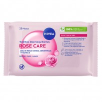 NIVEA TOALLITAS DESMAQUILLANTES X25 ROSE CARE      