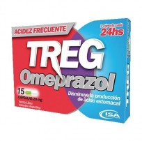 TREG OMEPRAZOL 20 MG CÁPSULAS X 15 CÁPSULAS