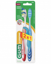 GUM 396 CEPILLO DENTAL SUPREME MEDIANO 2 UNIDADES