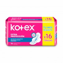 KOTEX TOALLA X16 NORMAL ALAS