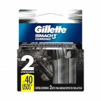 GILLETTE MACH 3 REPUESTO X2 CARBONO    