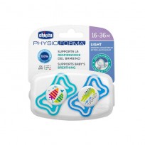 CHICCO CHUPETE PHYSIO EXTRA LIVIANOS 16-32 MESES X 2 U