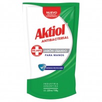 AKTIOL JABON LIQUIDO ANTIBACTERIAL X220ML REPUESTO