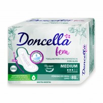 DONCELLA  TOALLA X8 INCONTINENCIA MEDIA