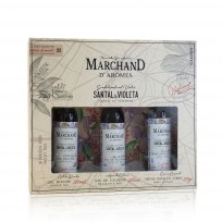 MARCHAND SET COLONIA + CREMA + GEL SANTAL Y VIOLETA