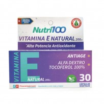 NUTRI100 VIT E NATURAL X30 CAPSULAS VEGETALES