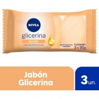 NIVEA JABON 3X90 GLICERINA NEUTRO