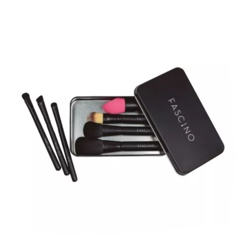 Set Brochas Maquillaje Premium (x7 Piezas) + Estuche A245-7