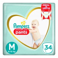 PAMPERS PANTS X34 M PREMIUM CARE