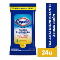 AYUDIN TOALLAS DESINFECTANTES DP X24 LIMON