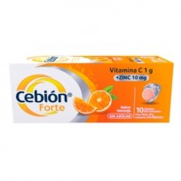 CEBION FORTE VITAMINA C EFERVECENTE TUBO X10 COMP