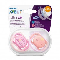 AVENT CHUPETE ULTRA AIR PRINCESS X2 0-18 NENA