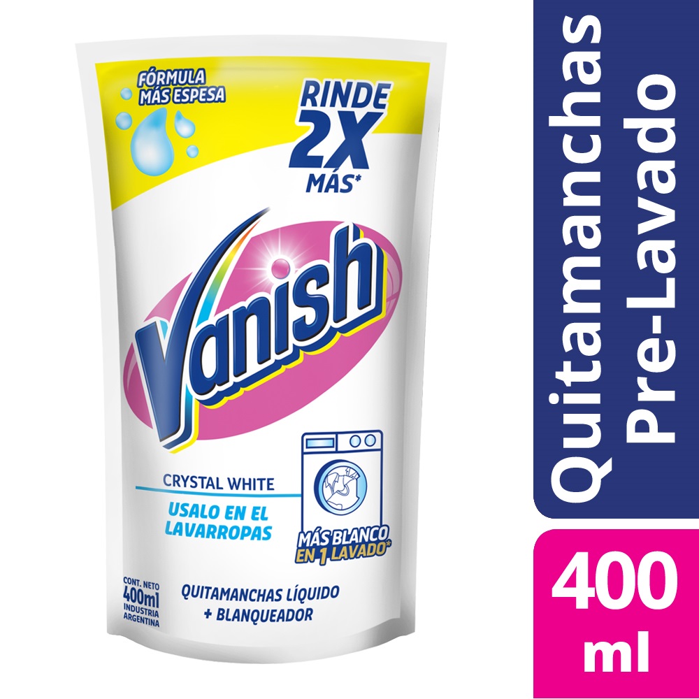 VANISH X400 QUITAMANCHAS DP WHITE . Tienda Online Anika Farmacia y  Perfumería