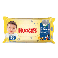 HUGGIES TOALLAS HUMEDAS TRIPLE PROTECCION X96U. 