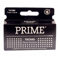 PRIME PRESERVATIVO CON TACHAS X12