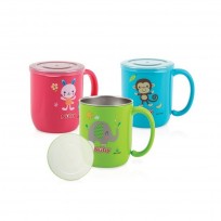 NUBY VASO ACERO CON TAPA      