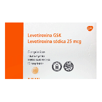 LEVOTIROXINA GSK 25MCG CMX50