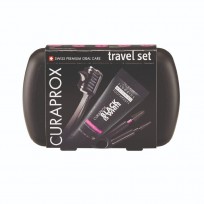 CURAPROX SET TRAVEL BLACK IS WHITE