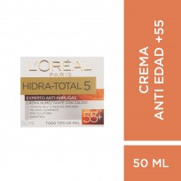 LOREAL HIDRA TOTAL 5 CREMA X50 EXPERTO ANTIARRUGAS 55+ 