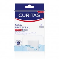 CURITAS AQUA STERIL 6X7CM X5U