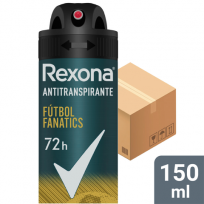 REXONA ANTITRANSPIRANTE X150ML FUTBOL FANATICS MEN