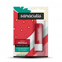 SANACUTIS BALSAMO LABIAL CON MANTECA DE CACAO FRUTILLA 