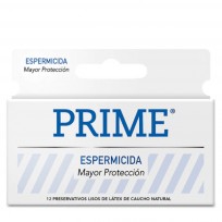 PRIME PRESERVATIVO BLANCO ESPERMICIDA X12U