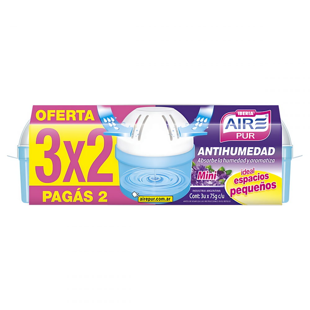 AIRE PUR ANTIHUMEDAD REPUESTO X3 . Tienda Online Anika Farmacia y