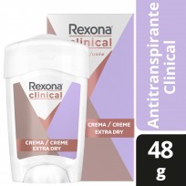 REXONA ANTITRANSPIRANTE BARRA X48 CLINICAL EXTRA DRY