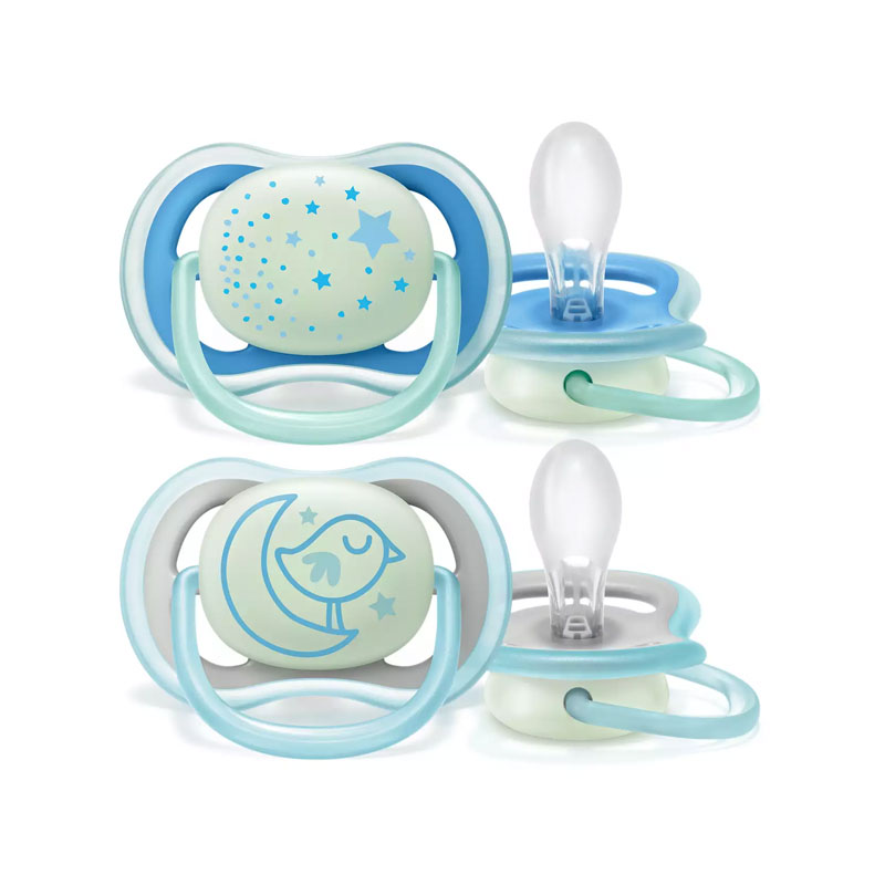 AVENT CHUPETE ULTRA AIR NOCTURNO SILICONA 6-18M VARON X2U